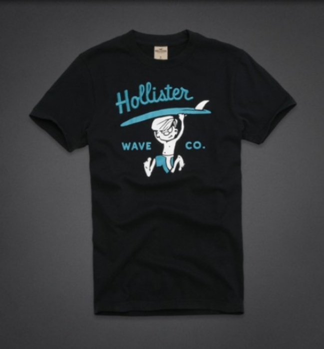 Hollister Hombres De Cuello Redondo Corto Remera HCO4168